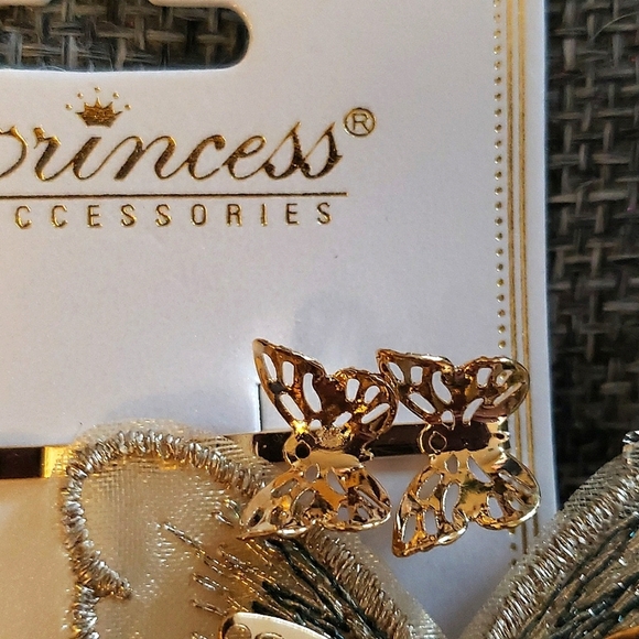 Princess Accessories Buttetfly 3 Piece Bobby Pin Set - Picture 3 of 4